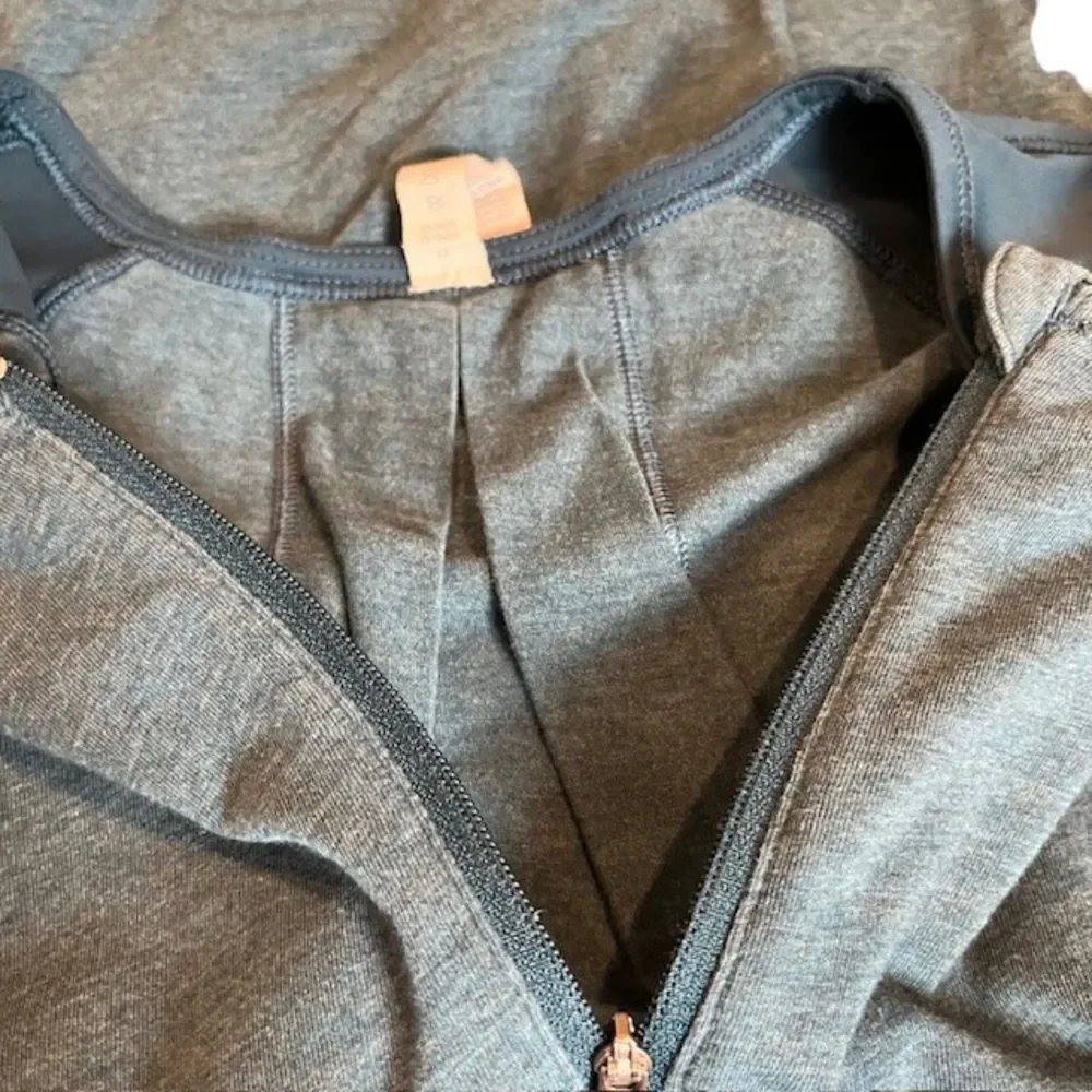 Lululemon Clip-In Long Sleeve Top Heathered Alberta Lake Size 10